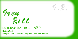 iren rill business card